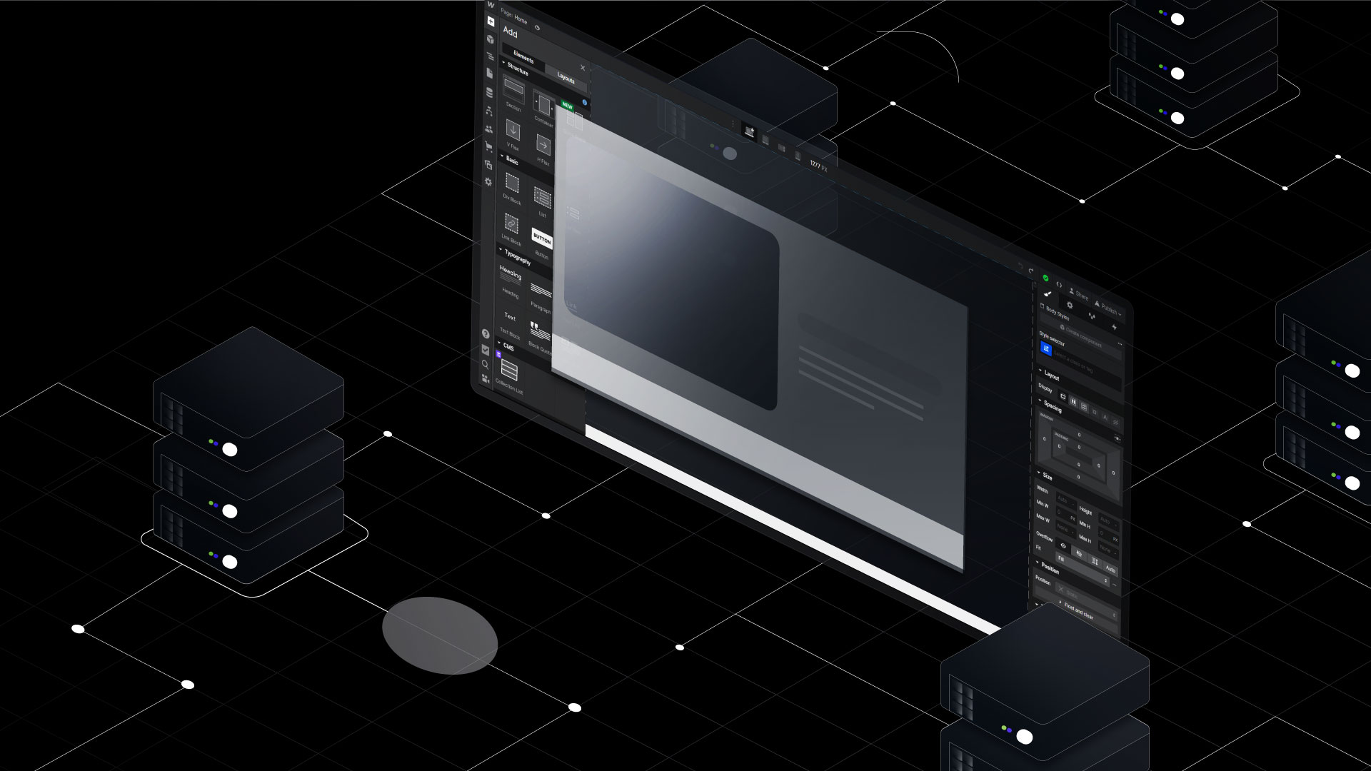 webflow hosting, website building