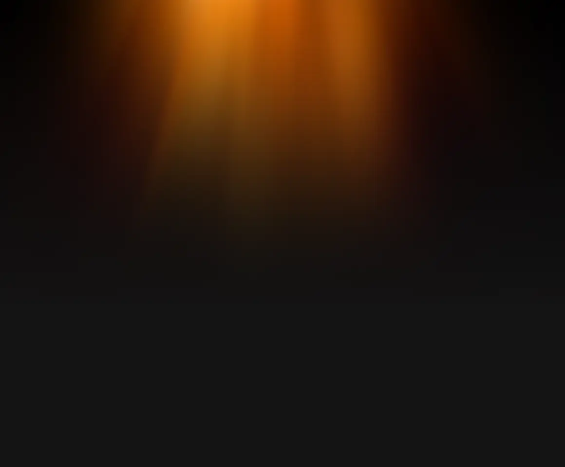 Stacvalley Amazon Agency Design element: Orange rays of light in dark mode symbolizing focus, clarity, and digital growth. Visualization of brand dominance and proactive market strategy in modern e-commerce marketing.