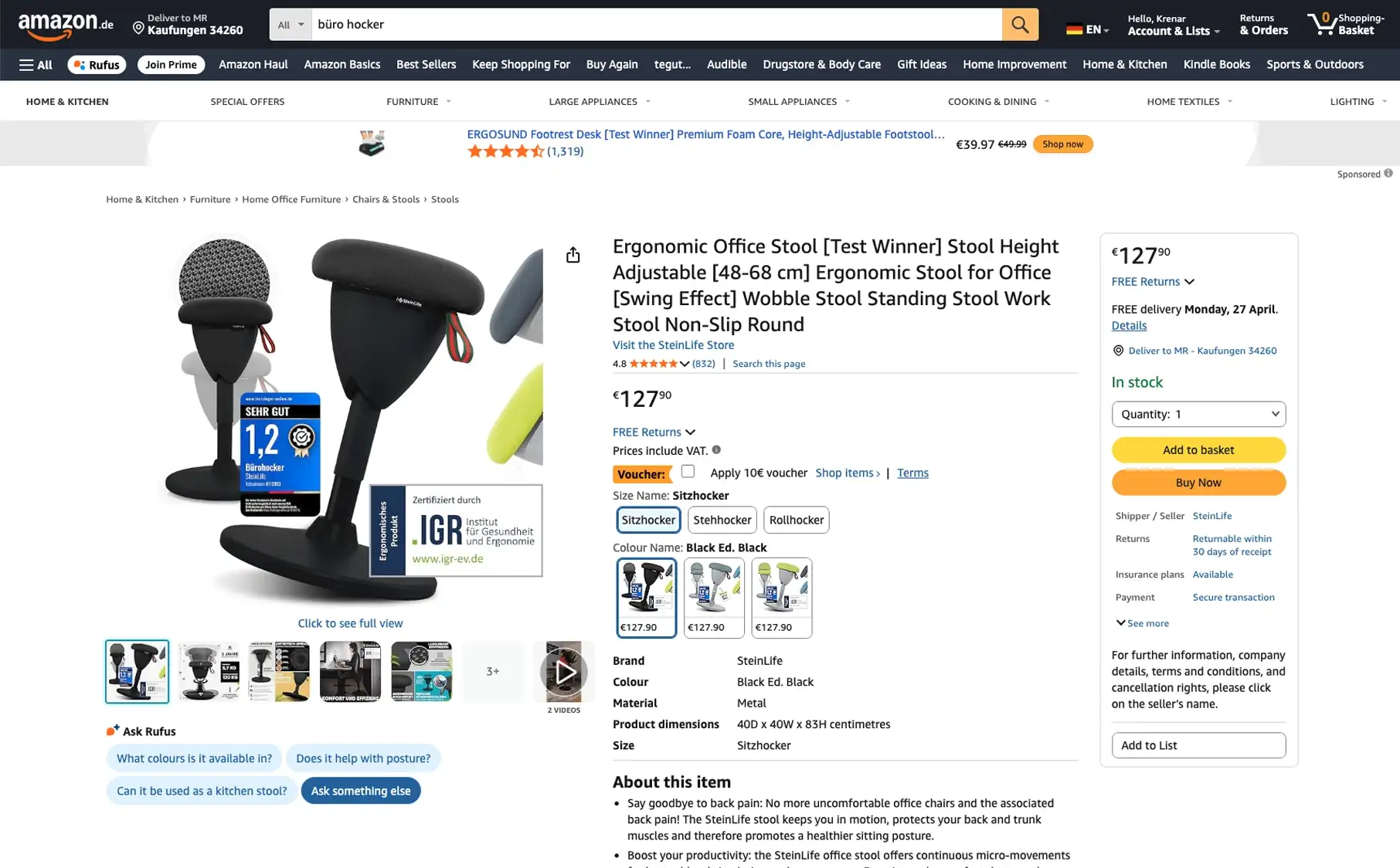 ProfiCook Amazon Produktbilder & Marketing Strategie von Stacvalley Amazon Agentur. Ziel: E-Commerce Skalierung & Amazon Wachstum