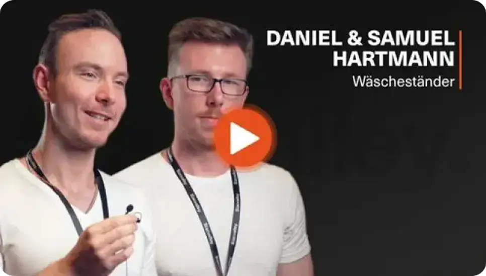 Stacvalley - Amazon clients Daniel and Samuel Hartmann, laundry rack brand success story