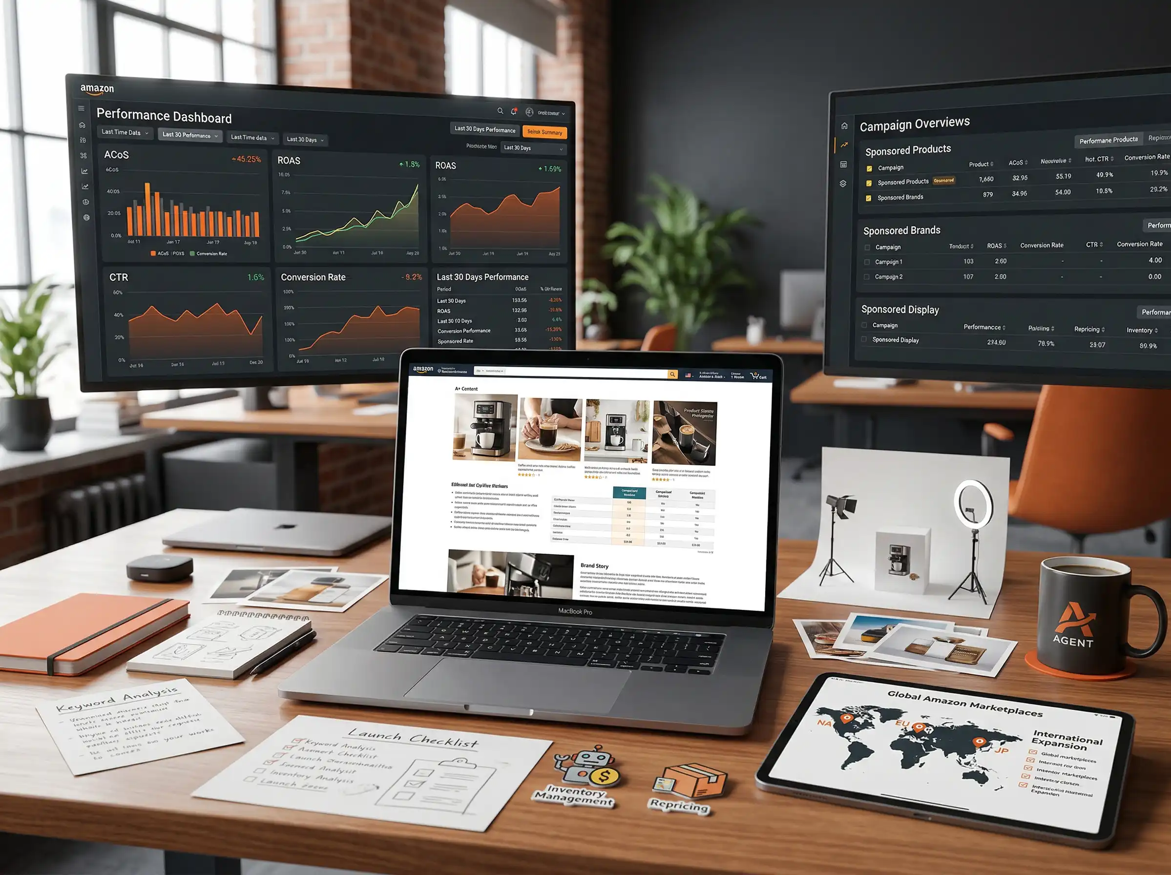 Stacvalley Amazon Agency Infographic: The quantum growth effect through the synergy of Amazon SEO, PPC, and content marketing. Strategic gap analysis and AI-based algorithm dominance to scale e-commerce brands and achieve market leadership.