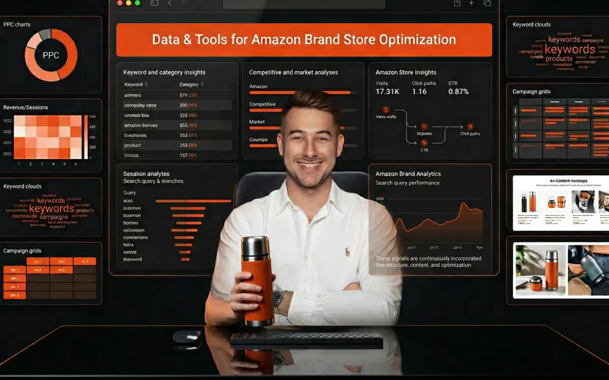 Stacvalley Amazon Agency Infographic: The quantum growth effect through the synergy of Amazon SEO, PPC, and content marketing. Strategic gap analysis and AI-based algorithm dominance to scale e-commerce brands and achieve market leadership.