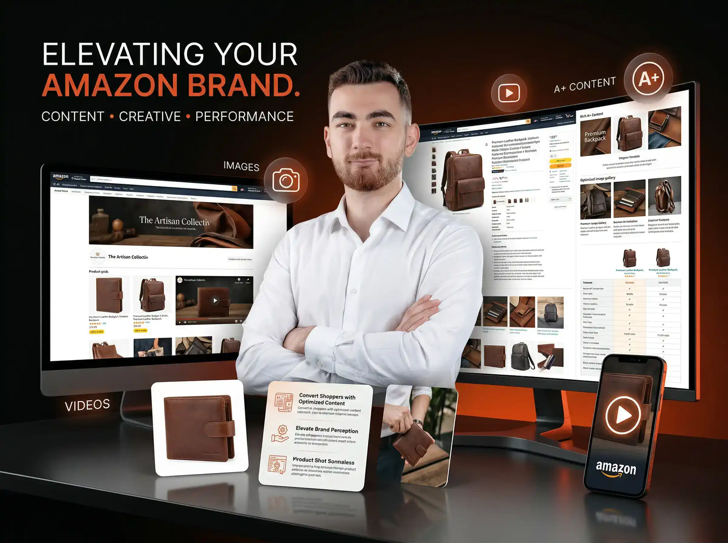 Stacvalley Amazon Agentur Infografik: Der Quantum-Growth-Effekt durch die Synergie von Amazon SEO, PPC и Content-Marketing. Strategische Lücken-Analyse und KI-basierte Algorithmus-Dominanz zur Skalierung von E-Commerce Marken und Erreichung der Marktführerschaft.