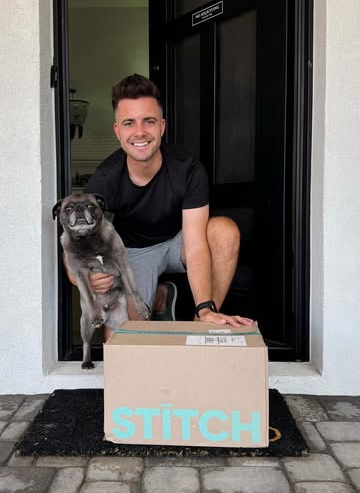 StitchFix creator and influencer holding a gifting for social