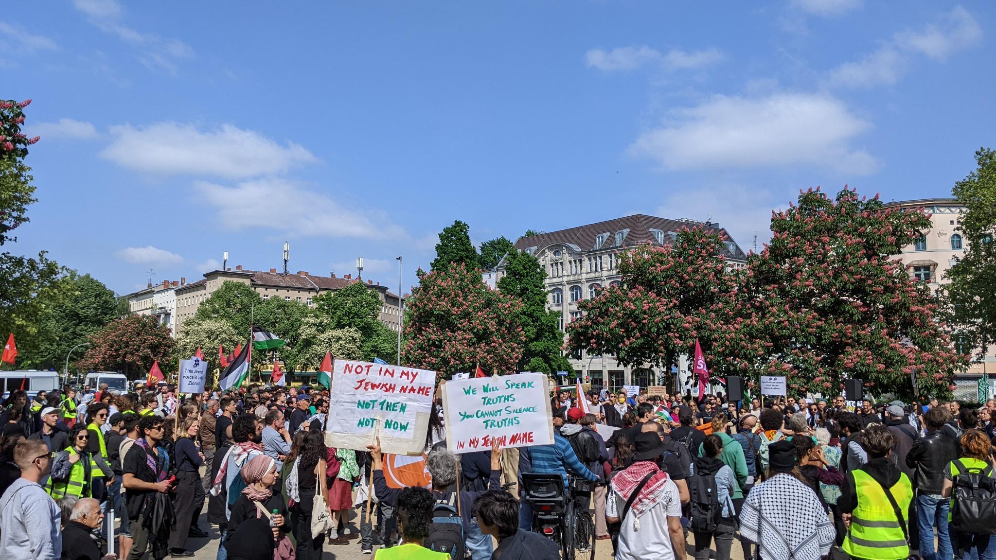Demonstration in Berlin in solidarity with Palestine