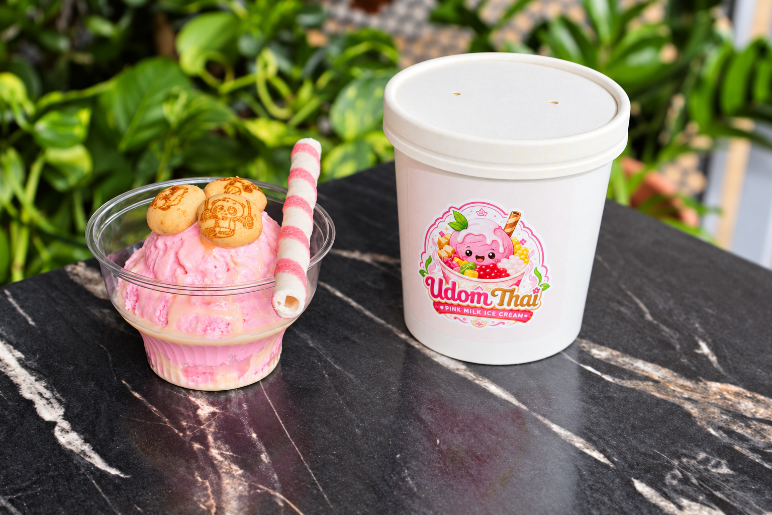 Udom Pink Milk Ice Cream