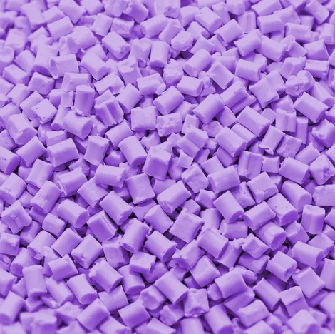 SAYHAY purple biodegradable polymer pellets from agricultural waste