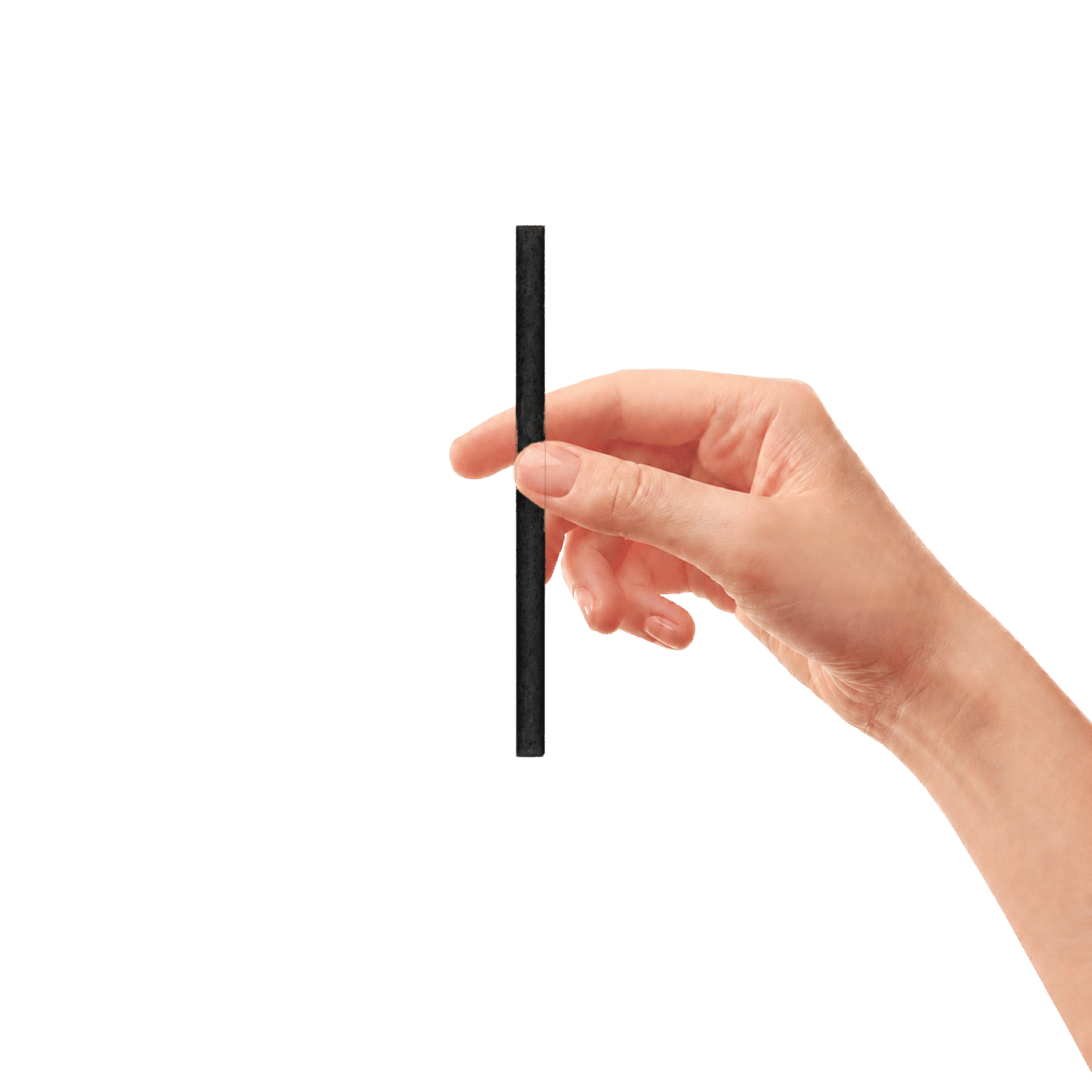 SAYHAY BioChar Martini Straw — black bio-char, net-zero carbon