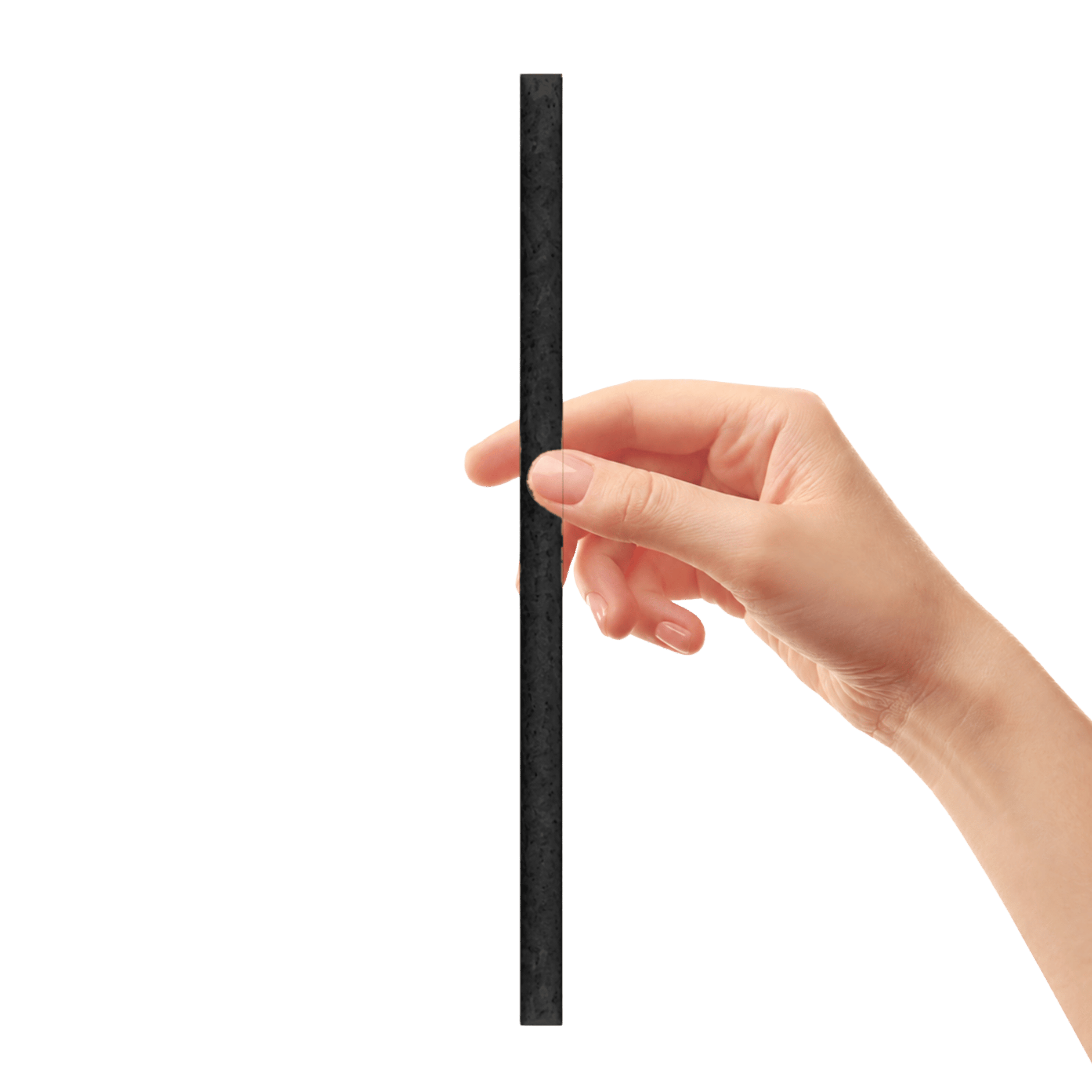 SAYHAY BioChar Boba Straw — black bio-char, net-zero carbon
