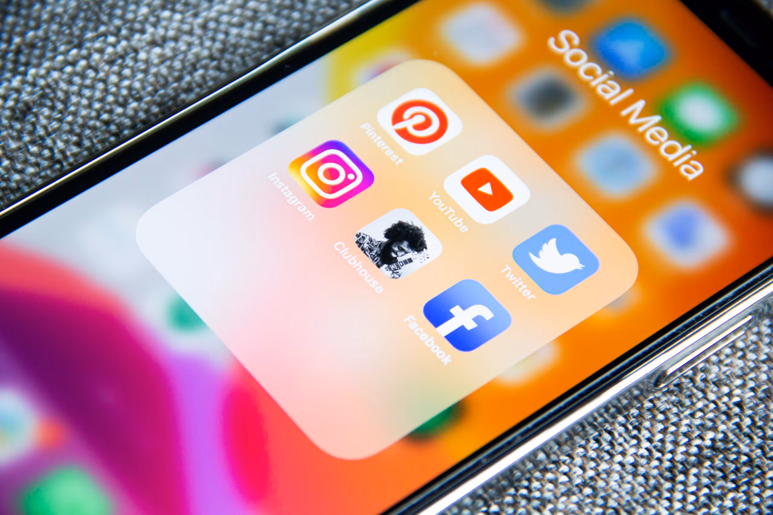 Smartphone with social media apps