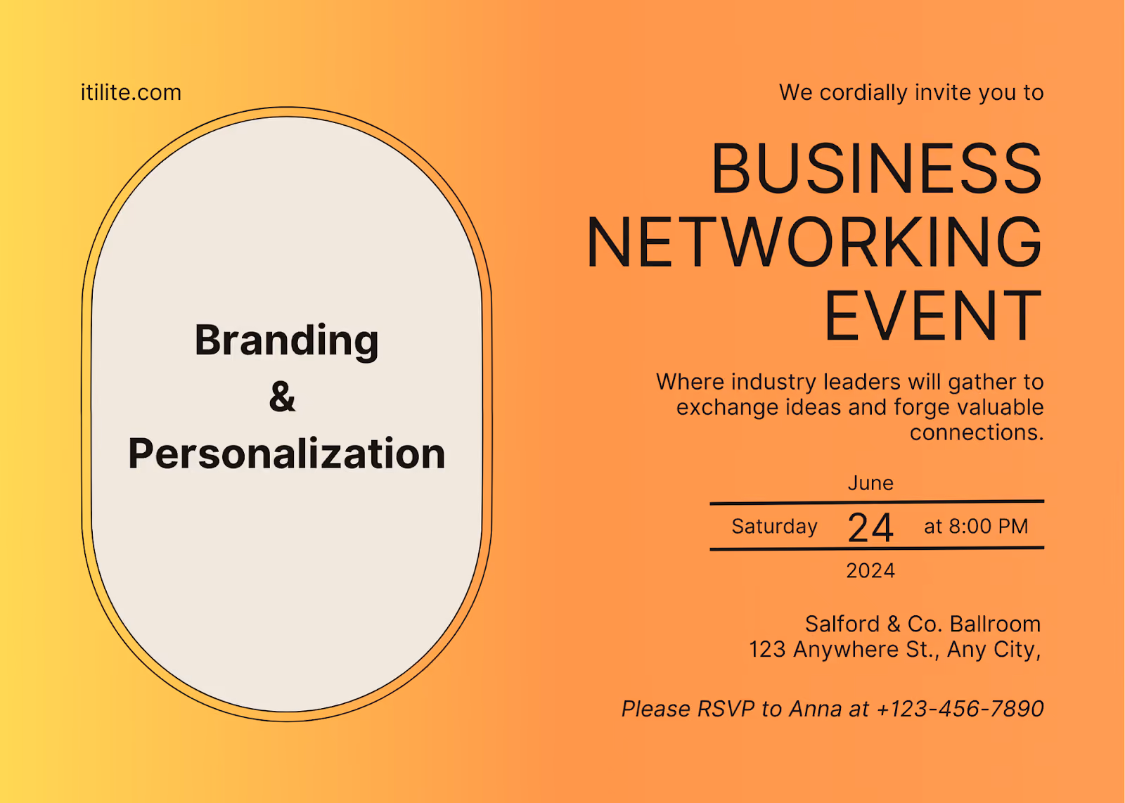 Meeting Invite Example