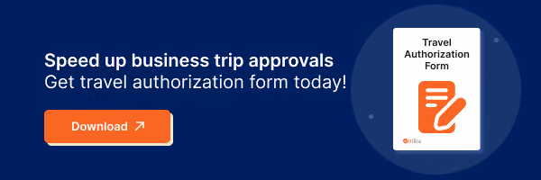 travel authorization form