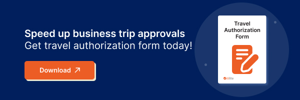 travel authorization form