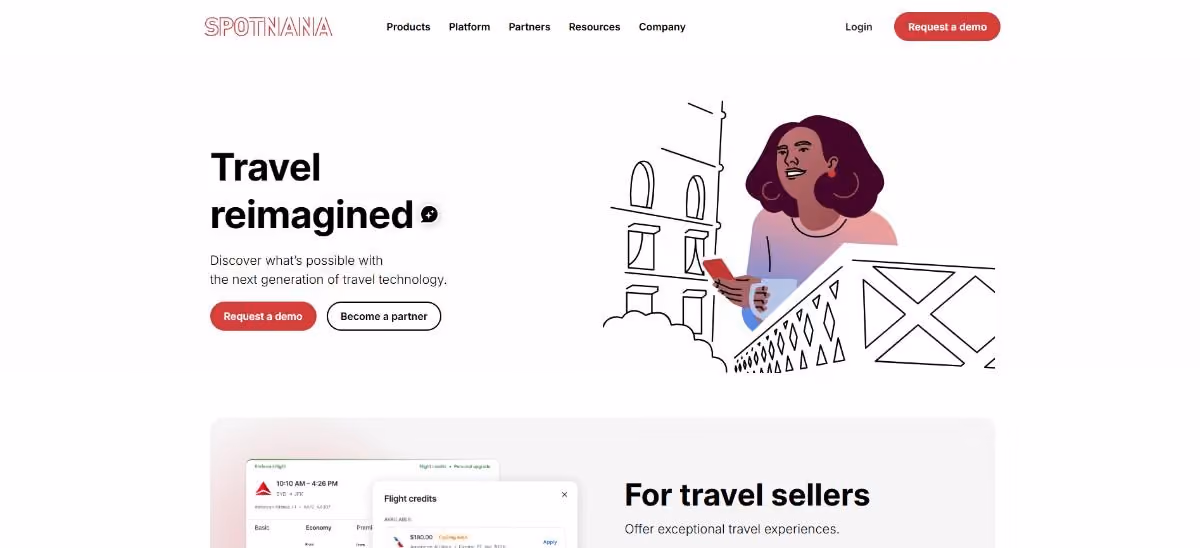 Spotnana Homepage