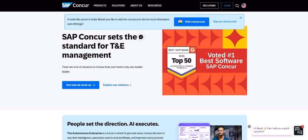 SAP Concur Homepage