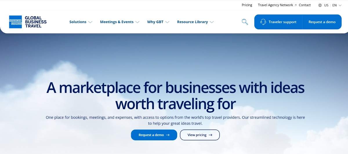 Image showing Amex BGT's Homepage