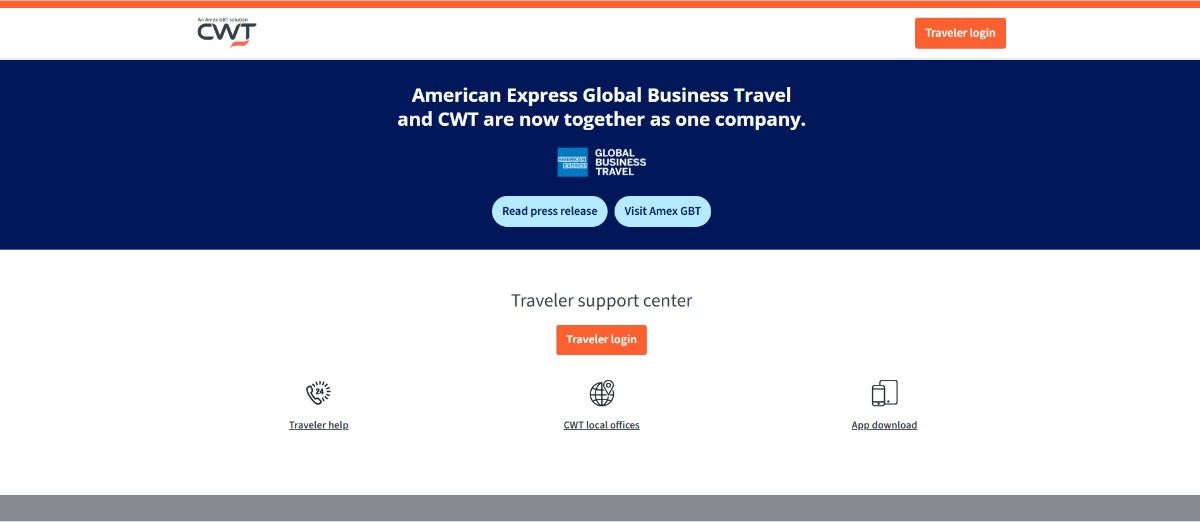 An Image showing CWT's Homepage