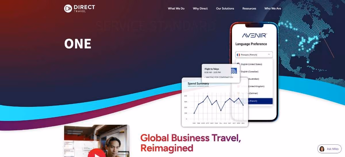 Direct Travel Homepage