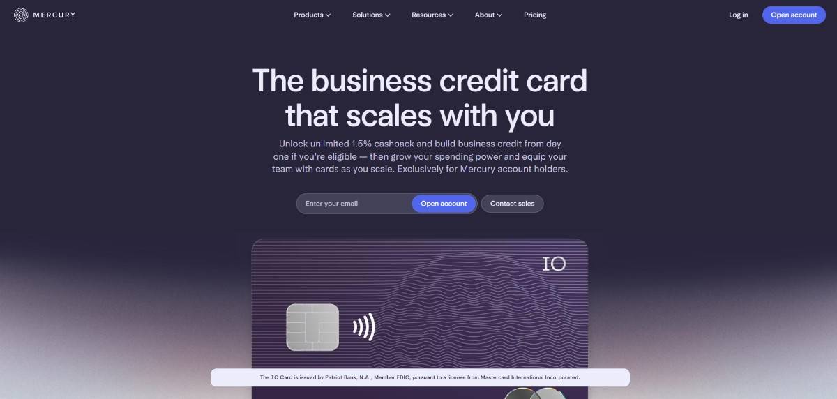 Mercury IO Homepage