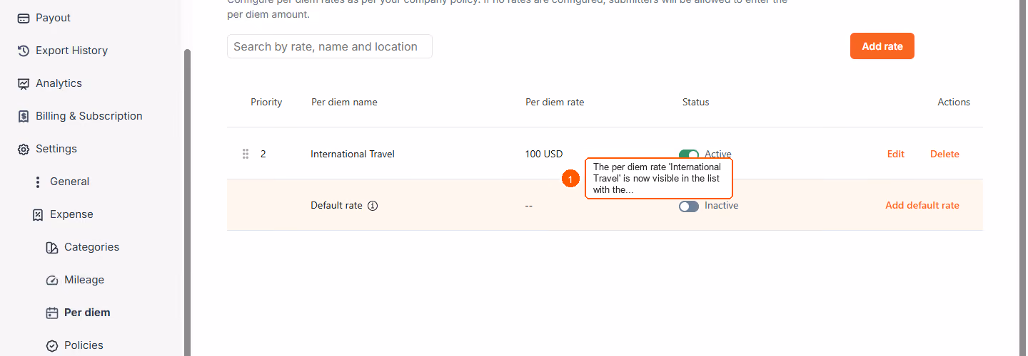 How to configure per diem category? — screenshot 5