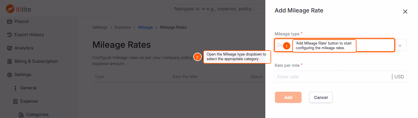 IRS Standard mileage rates on ITILITE — screenshot 2