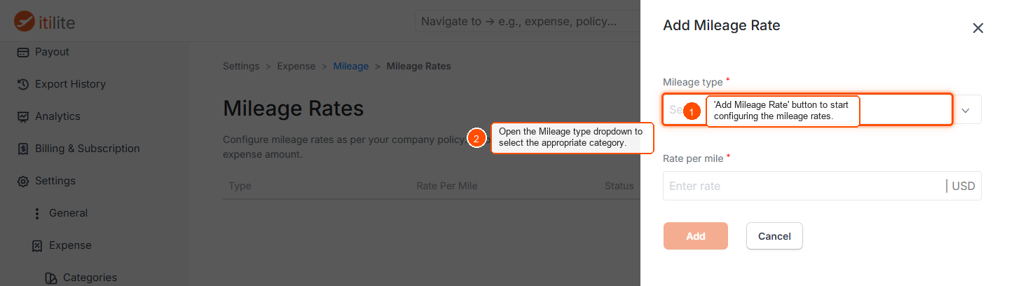 IRS Standard mileage rates on ITILITE — screenshot 2