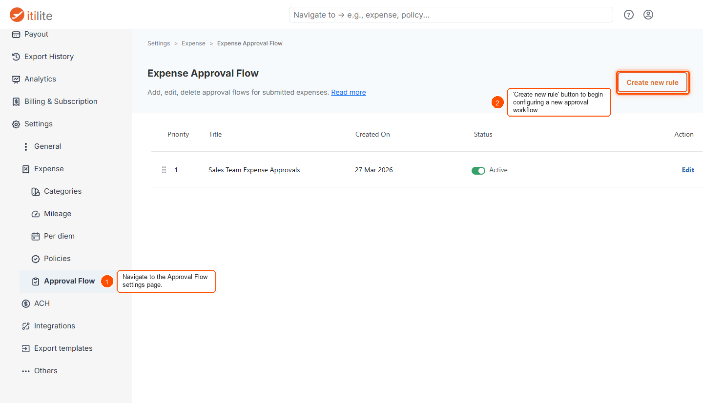 How to configure a new approval rule? — screenshot 1