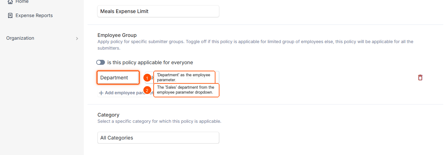 How to create a new expense policy rule? — screenshot 3