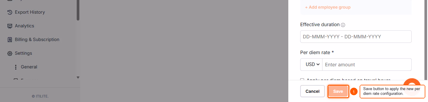 Can per diem rates be configured for individual departments? — screenshot 4