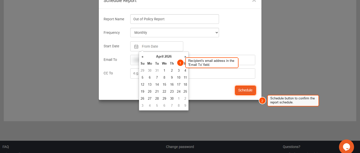 Out of policy report — screenshot 5