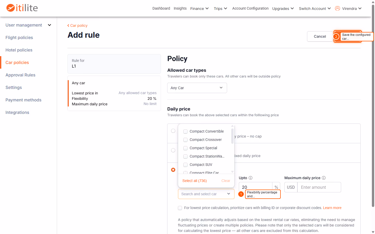 All about car policy — screenshot 4