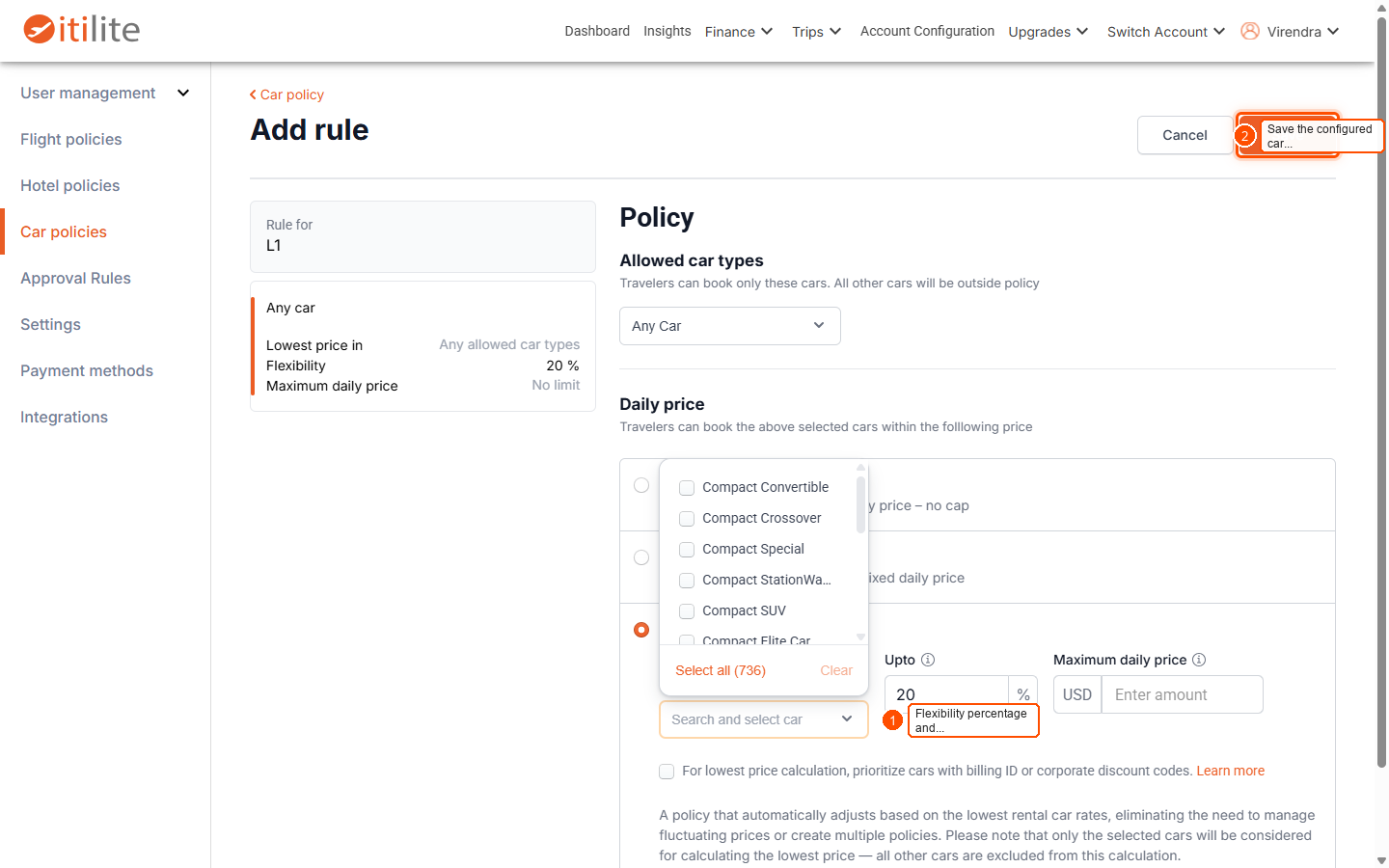 All about car policy — screenshot 4