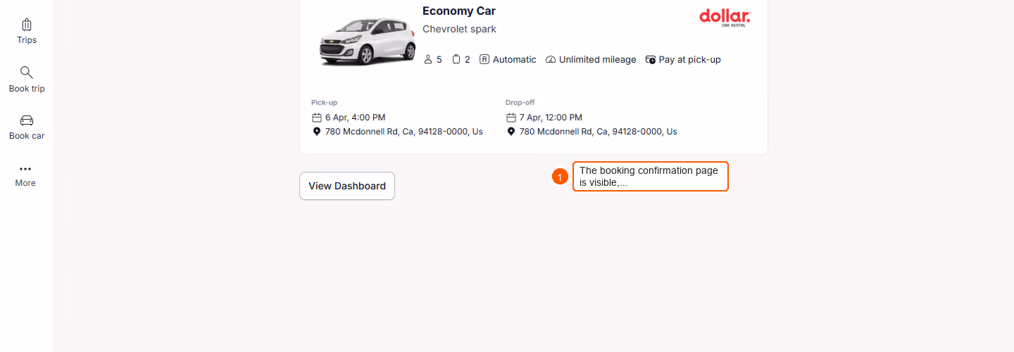 How can I book a car rental for my trip? — screenshot 7