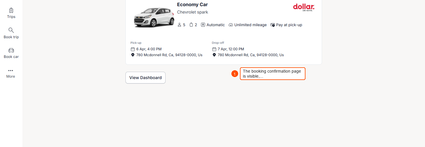 How can I book a car rental for my trip? — screenshot 7