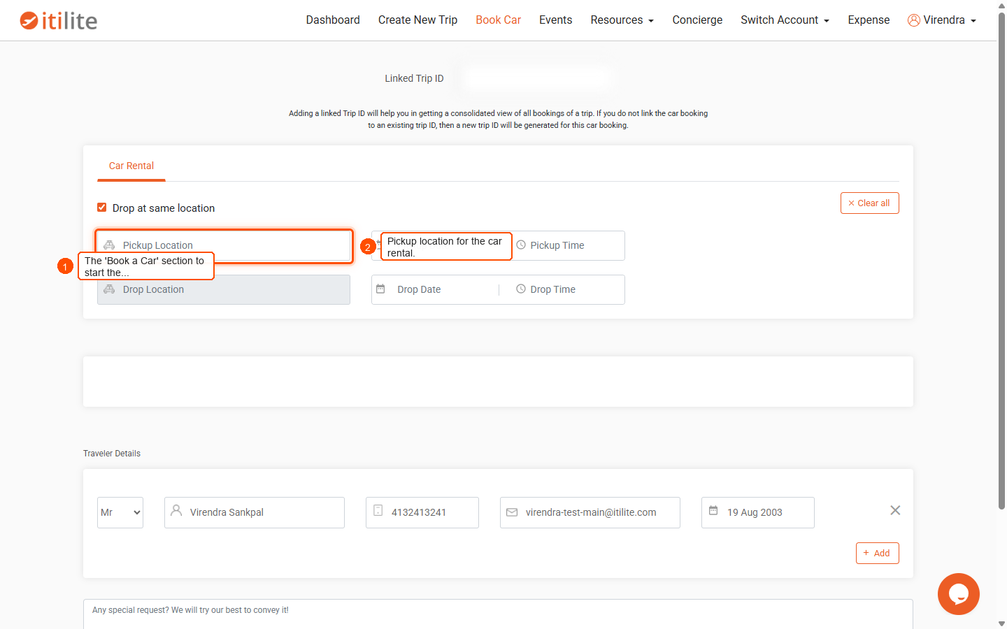 How can I book a car rental for my trip? — screenshot 2