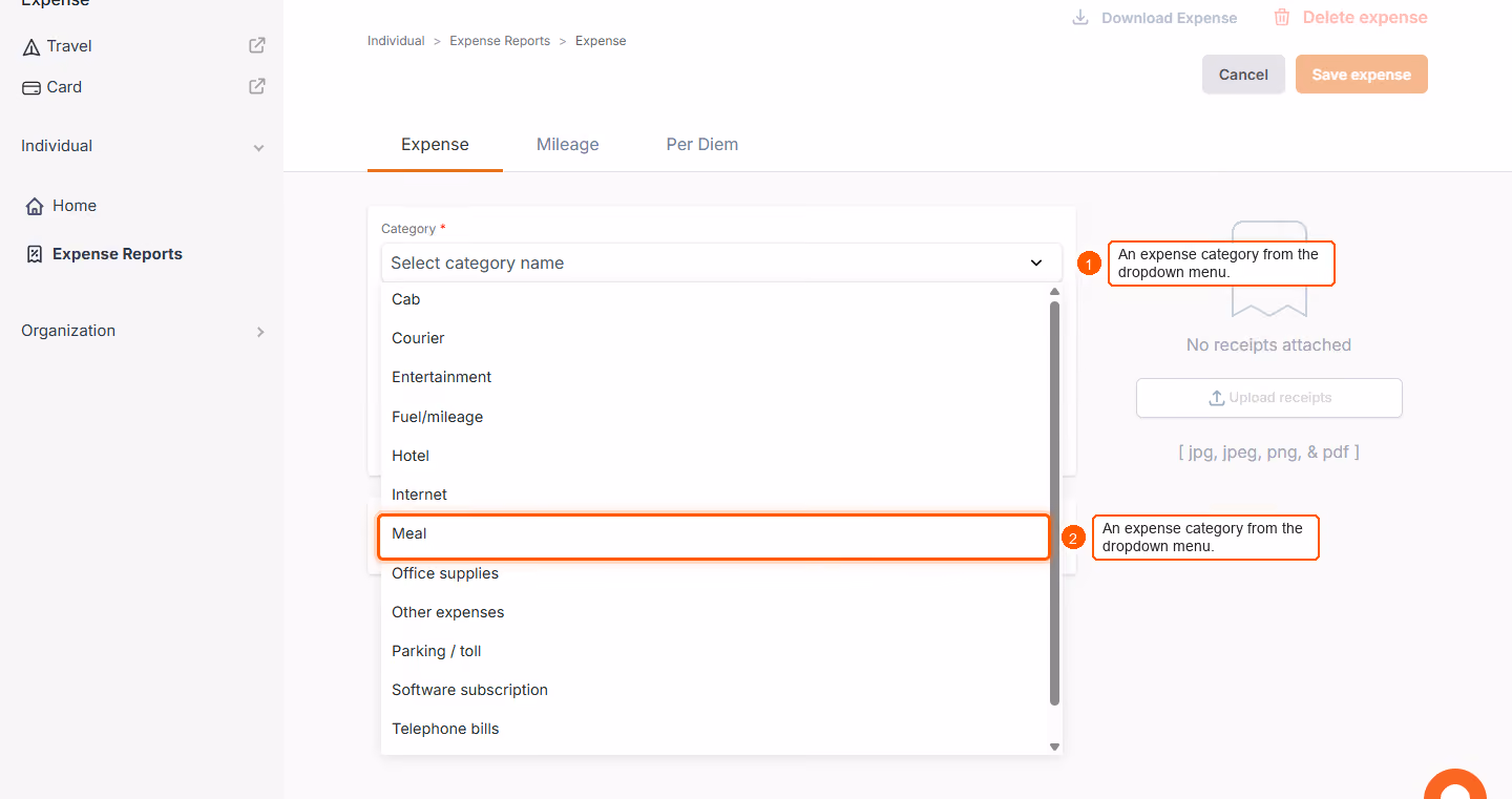 How to submit an expense report? — screenshot 2