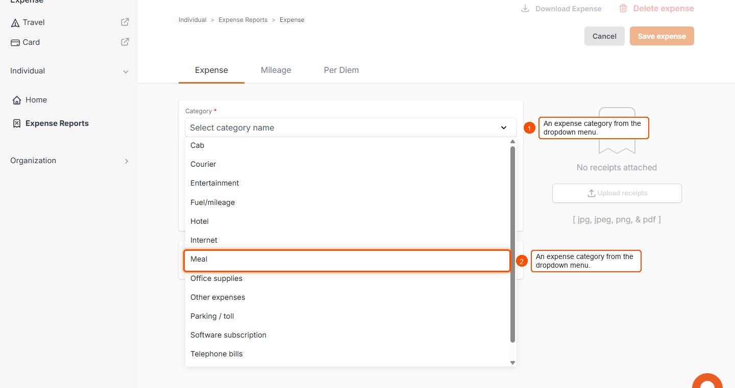 How to submit an expense report? — screenshot 2