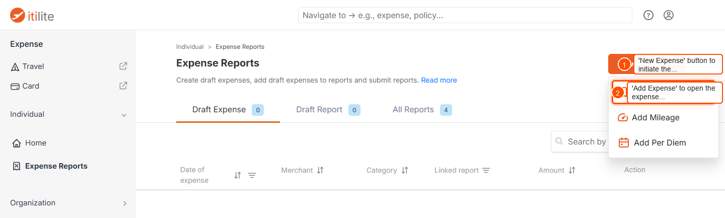 How to submit an expense report? — screenshot 1