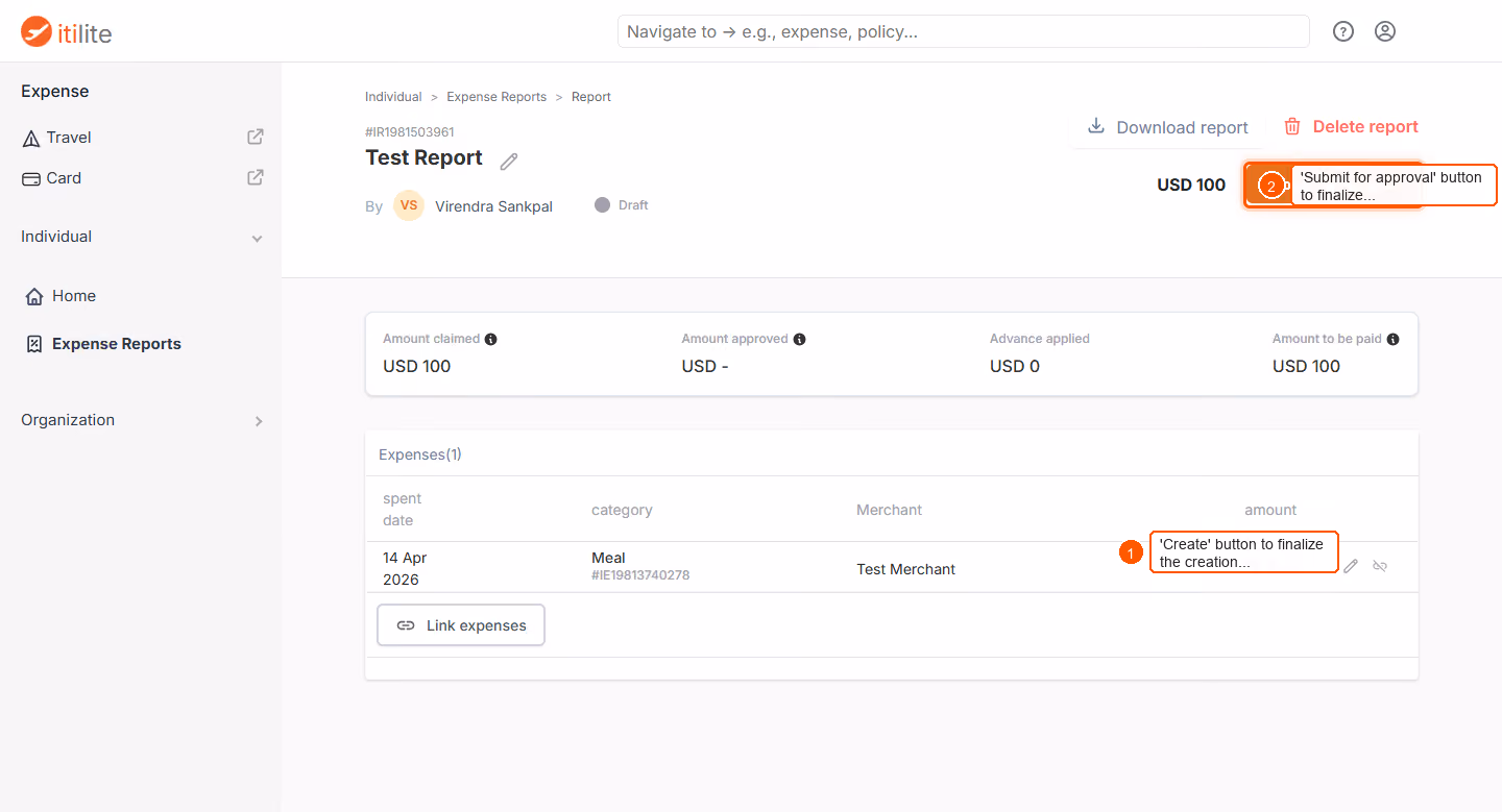 How to submit an expense report? — screenshot 6