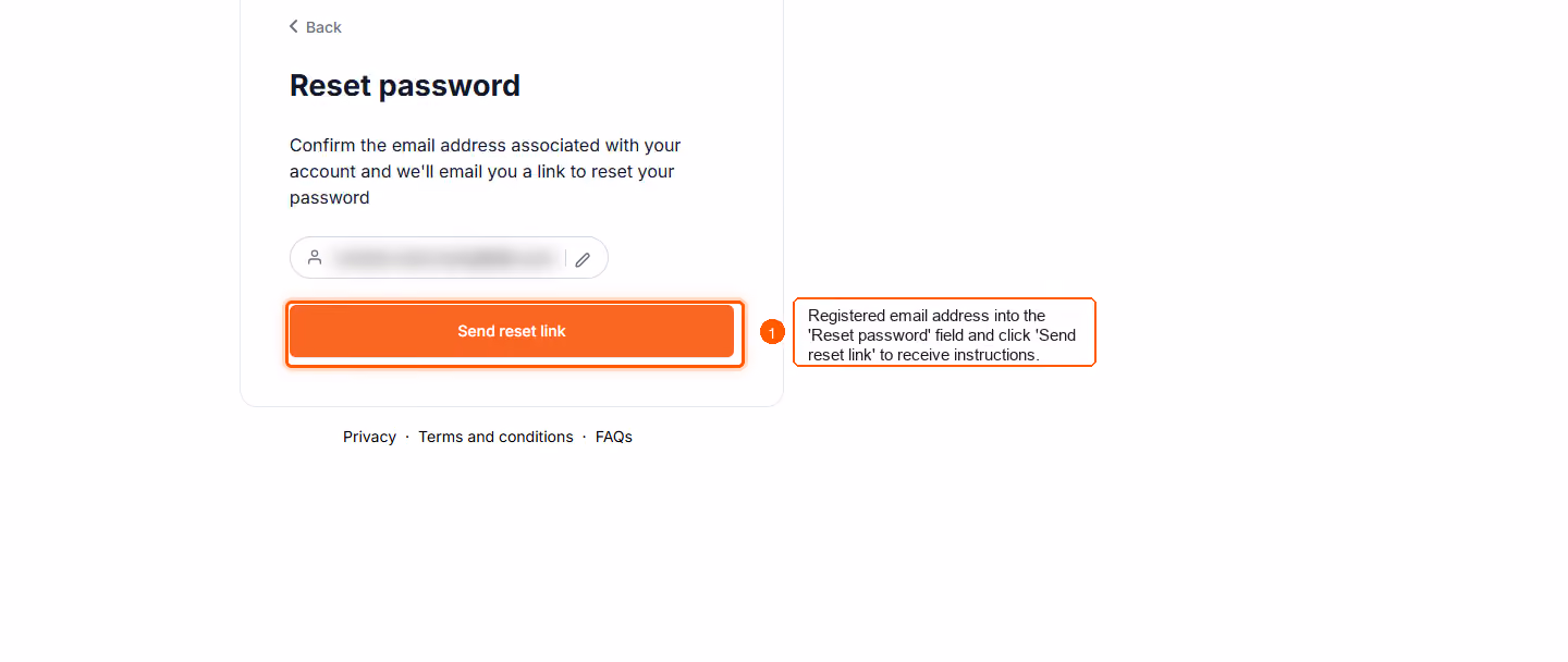 Forgot Password — screenshot 2