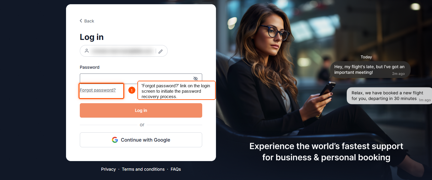 Forgot Password — screenshot 1