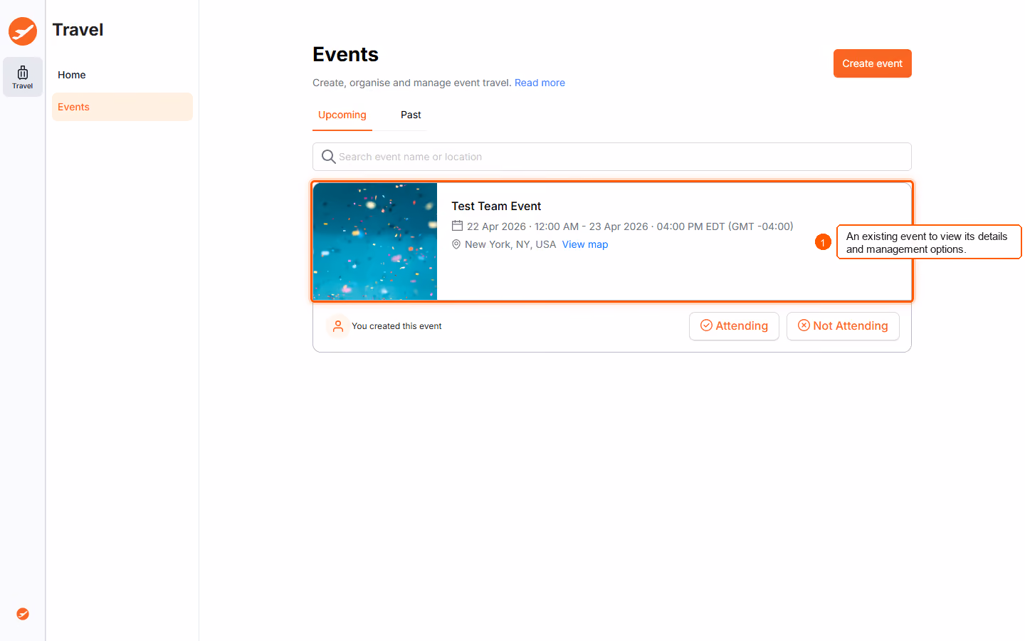 How can I manage my events on ITILITE? — screenshot 2