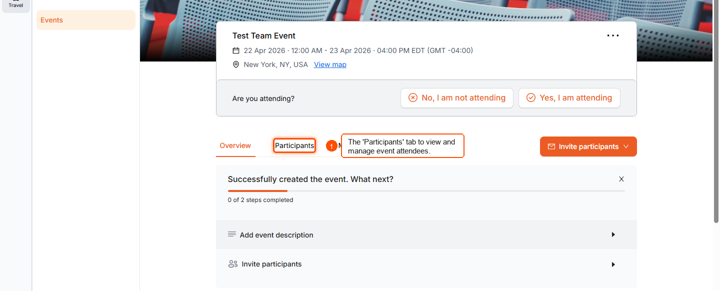 How can I manage my events on ITILITE? — screenshot 3