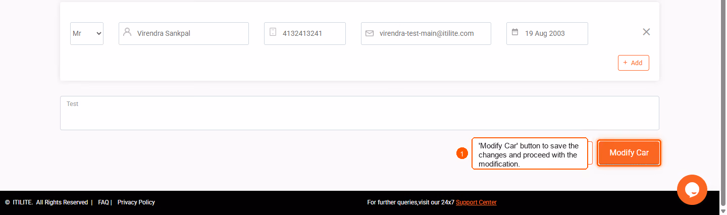 How to modify car rental bookings? — screenshot 3
