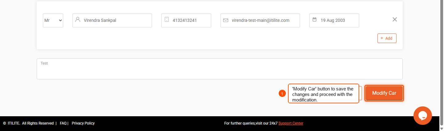 How to modify car rental bookings? — screenshot 3
