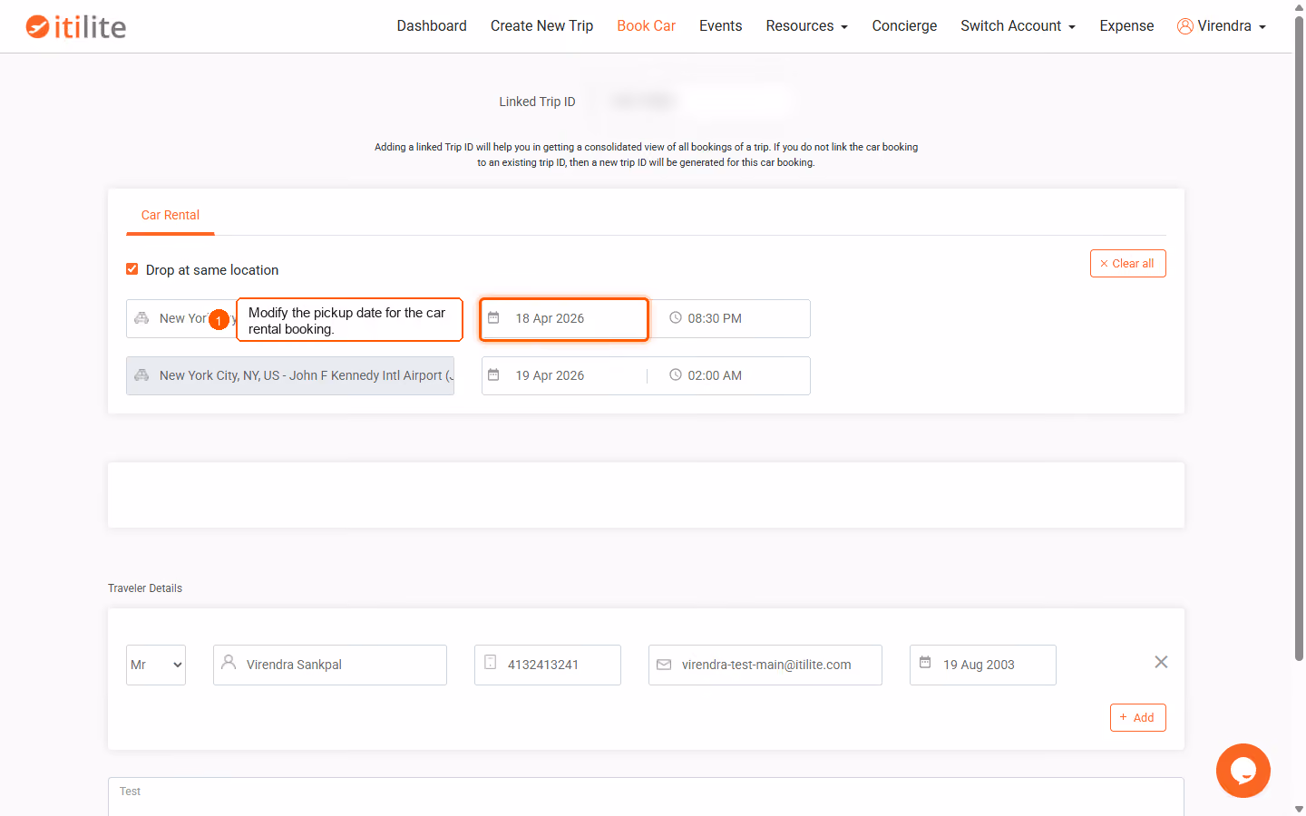 How to modify car rental bookings? — screenshot 2