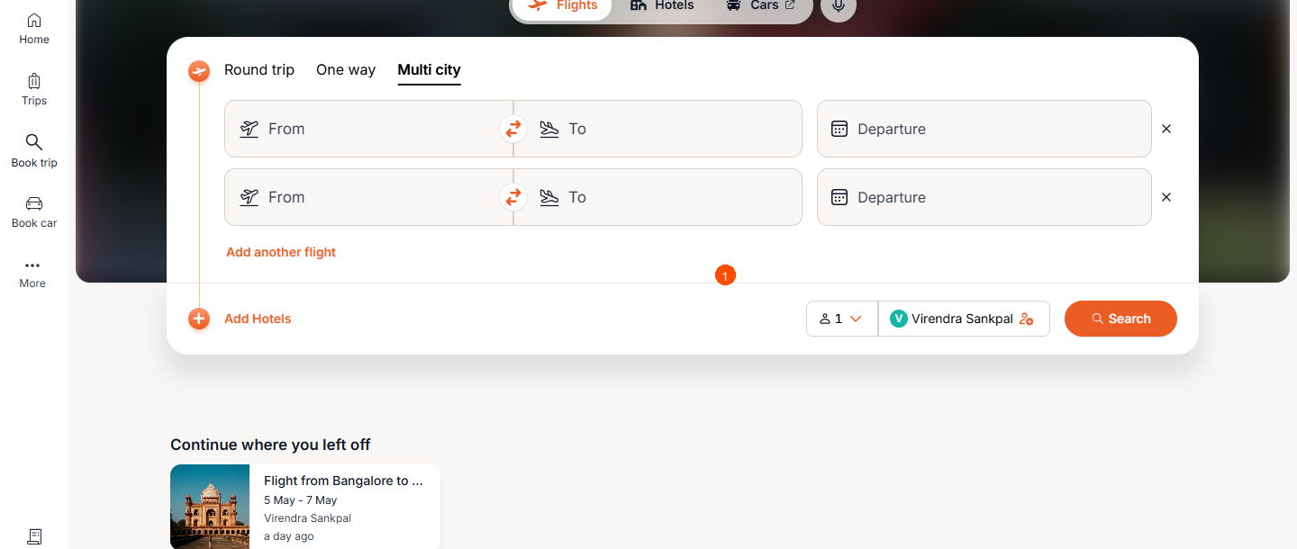 How to book a multi-city flight? — screenshot 4