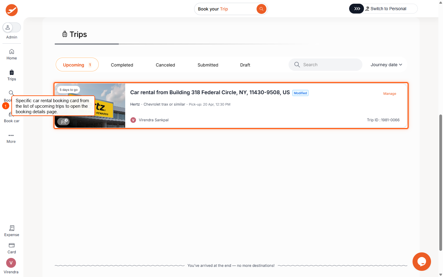How to cancel a car rental booking? — screenshot 1
