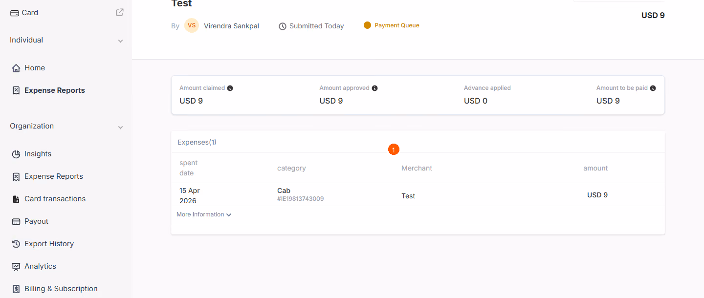 How to check approval status for submitted report? — screenshot 3