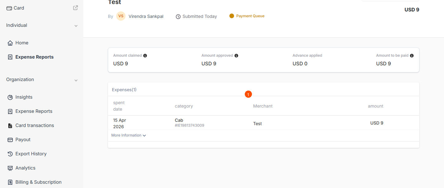 How to check approval status for submitted report? — screenshot 3